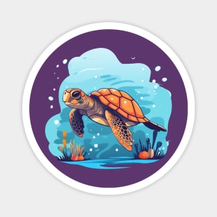 Marine turtle Magnet